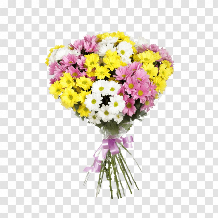 Flower Bouquet Chrysanthemum Garden Roses Gift - Gerbera Transparent PNG