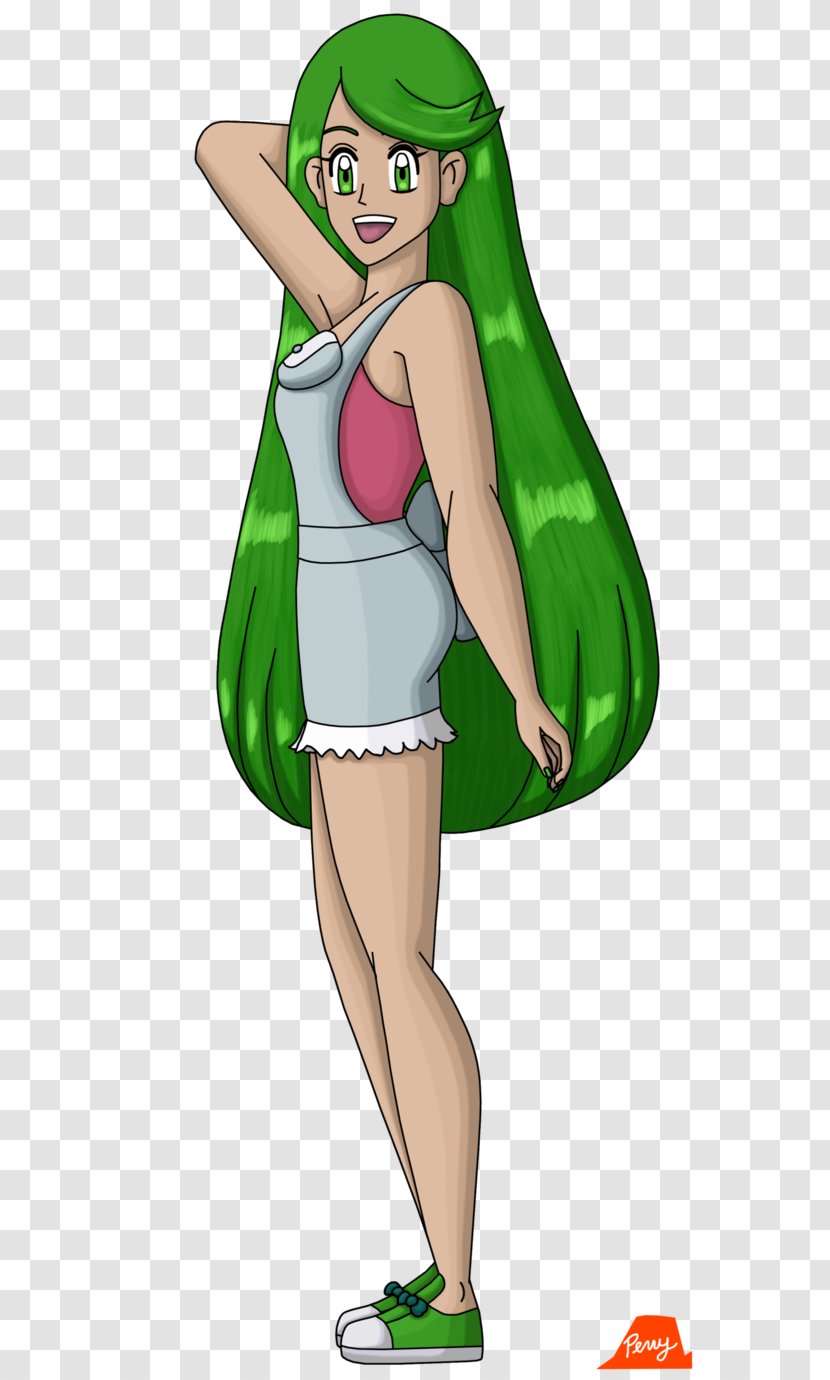 Pokémon Sun And Moon Pokemon Black & White Hair - Heart - Mallow Transparent PNG