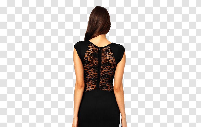 Dress Evening Gown Skirt Sleeve Clothing - Lace - Beauty Back Female Dinner Transparent PNG