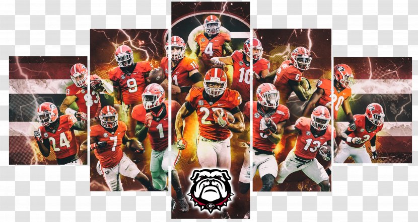 Team Sport Art Desktop Wallpaper - Georgia Bulldogs Transparent PNG