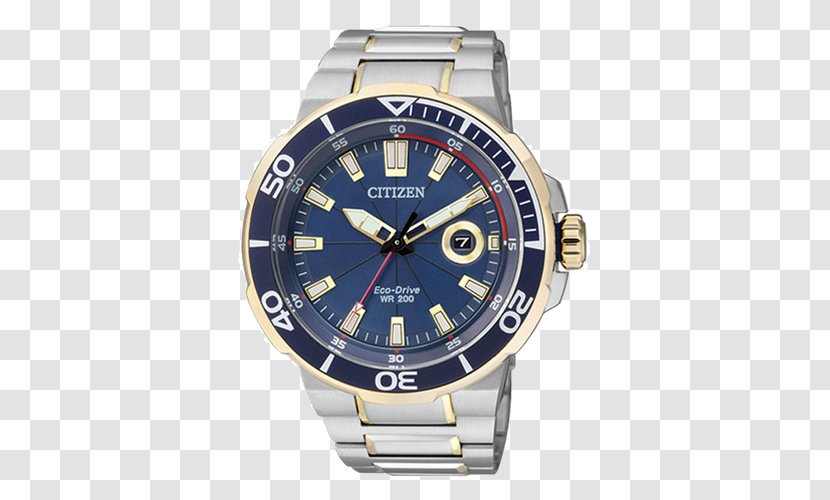 Watch Eco-Drive Citizen Holdings Water Resistant Mark Online Shopping - Metal - Luminous Blue Plate Between Gold Male Table Transparent PNG