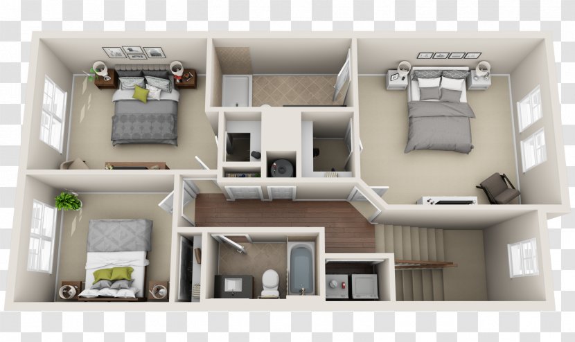 Floor Plan Apartment Loft Townhouse - Room Transparent PNG