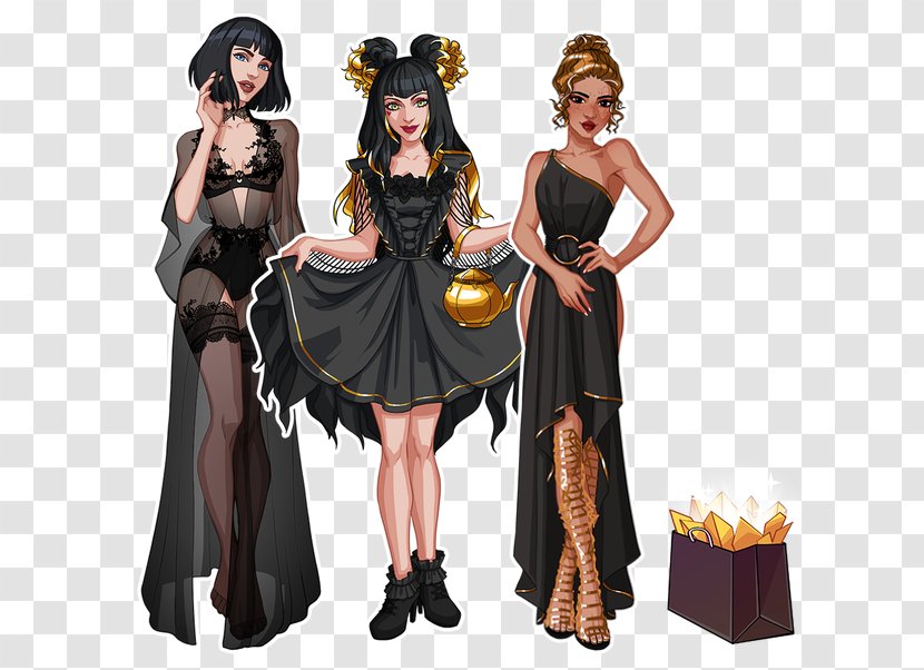 Party In My Dorm Dormitory Costume - Black Friday - Female Avatar Transparent PNG