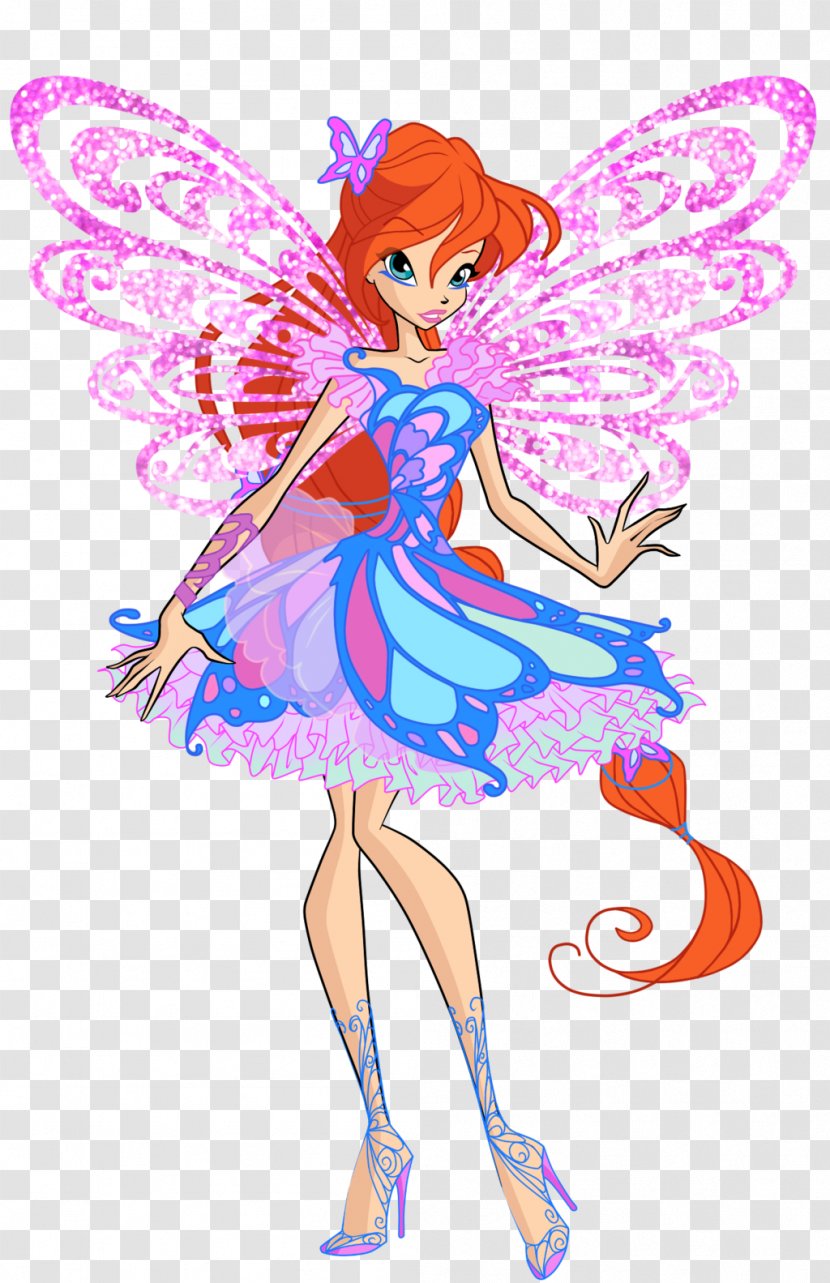 Bloom Flora Tecna Butterflix Winx Club - Cartoon - Season 7Sparkle Transparent PNG