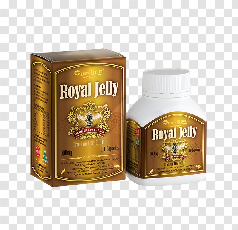Dietary Supplement Royal Jelly Bee Capsule Honey - Gelatin Transparent PNG