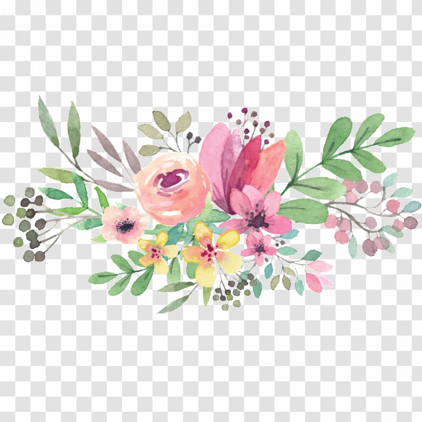 Watercolour Flowers Watercolor Painting Floral Design Drawing - Water Color Flower Transparent PNG