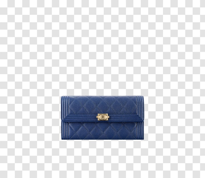 Handbag Cobalt Blue Wallet Leather Rectangle - Chanel Transparent PNG