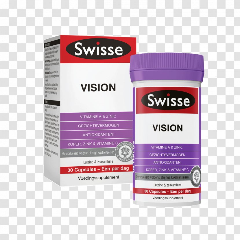 Dietary Supplement Vitamin Krill Oil Swisse Tablet - Multivitamin - Eye Care Transparent PNG