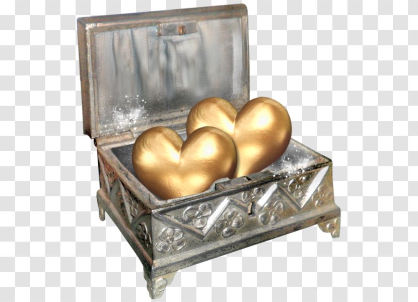 Gold Heart - Designer - Golden Loading Boxes Transparent PNG
