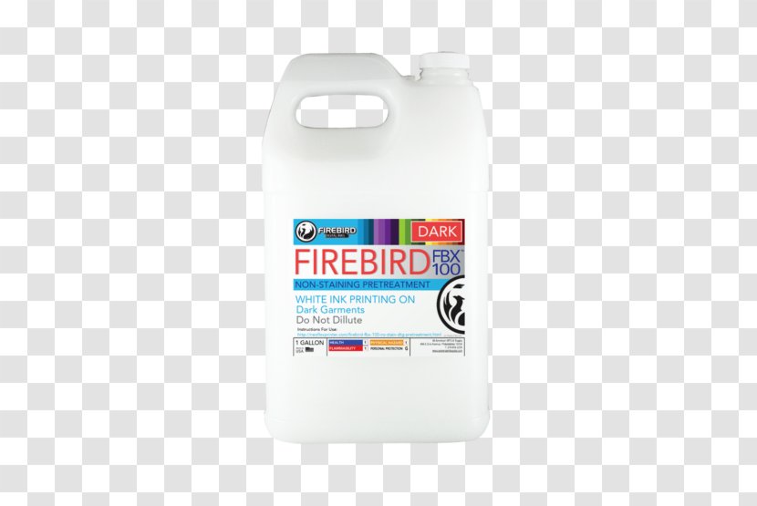 Liquid Direct To Garment Printing Imperial Gallon Solution - Solvent - FIREBIRD Transparent PNG