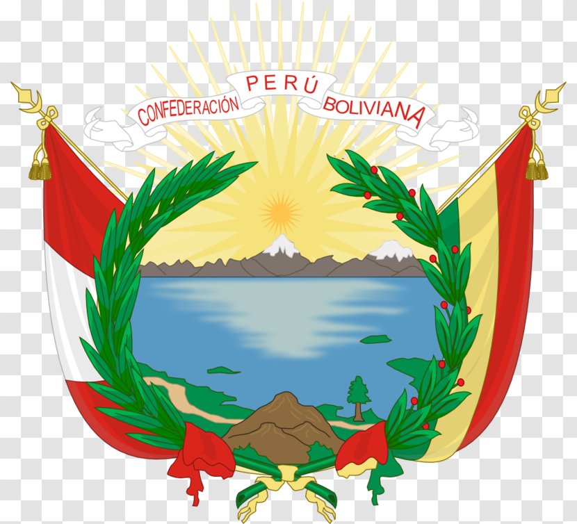 Peru–Bolivian Confederation War Of The Republic South Peru - Coat Arms Bolivia Transparent PNG