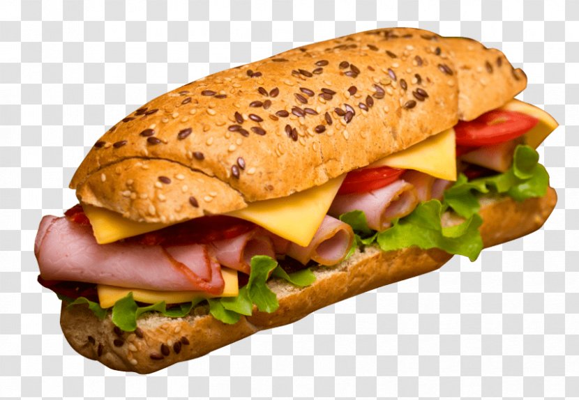 Submarine Sandwich Hamburger Delicatessen Club Peanut Butter And Jelly - Bread - Hot Dog Transparent PNG