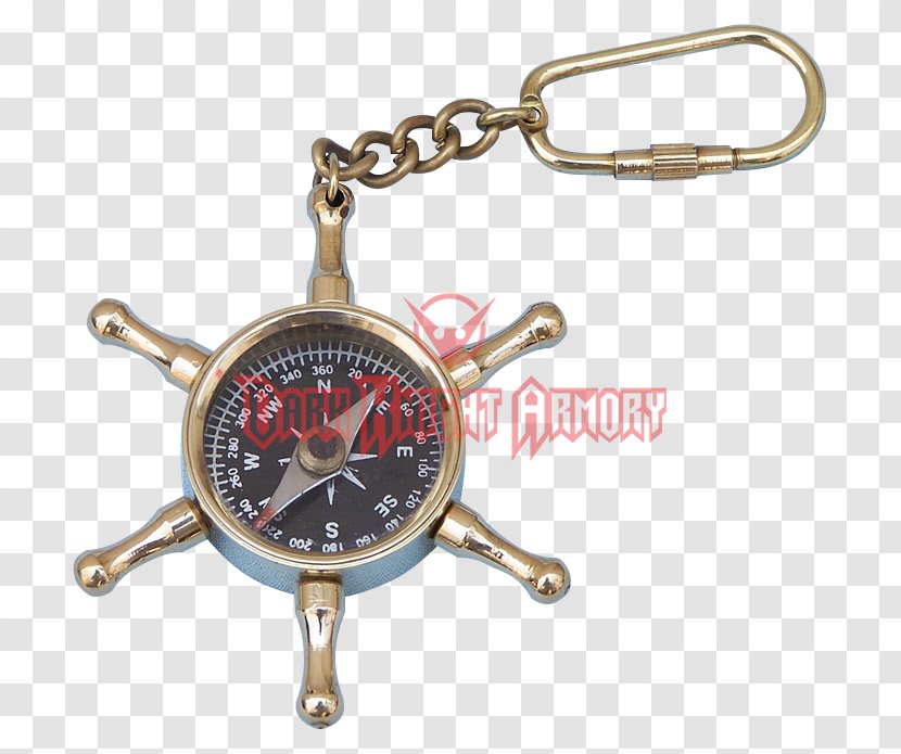 Brass Key Chains Ship's Wheel Seamanship - Metal Transparent PNG