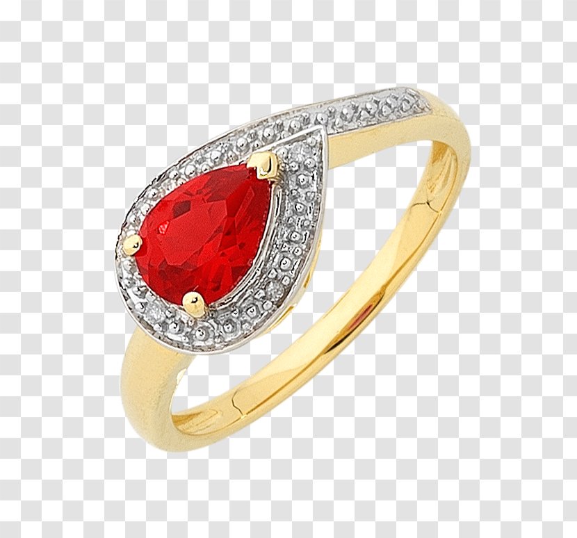 Ruby Earring Gemstone Jewellery - Platinum Transparent PNG