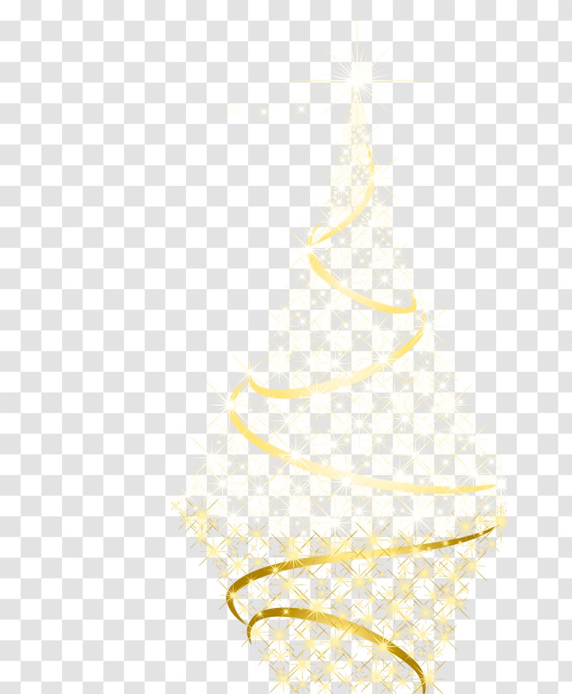Yellow Font - Colored Ribbon Christmas Tree Transparent PNG