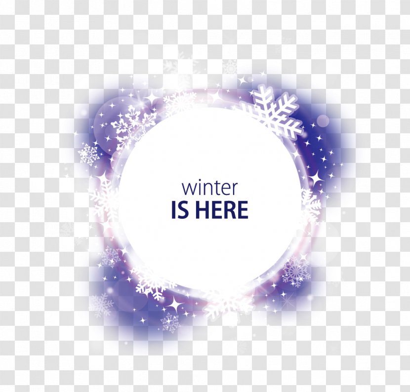 Winter Snowflake - Sky - Vector Fantasy Snow Decoration Round Transparent PNG