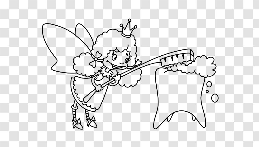 Tooth Fairy Coloring Book Child - Flower Transparent PNG