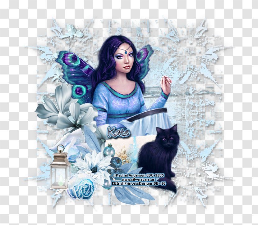 Fairy Cat - Blue Transparent PNG
