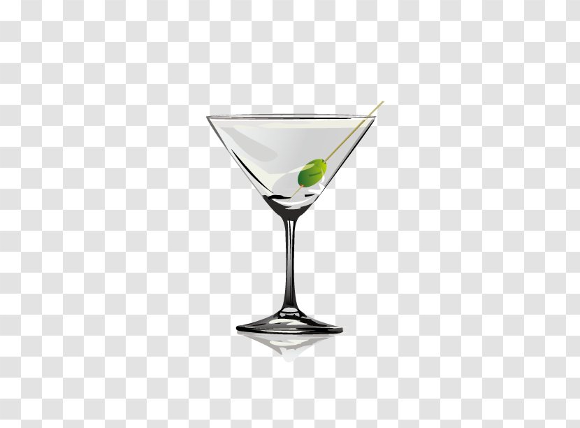 Martini Cocktail Garnish Beer Glass - Champagne - Drink Transparent PNG