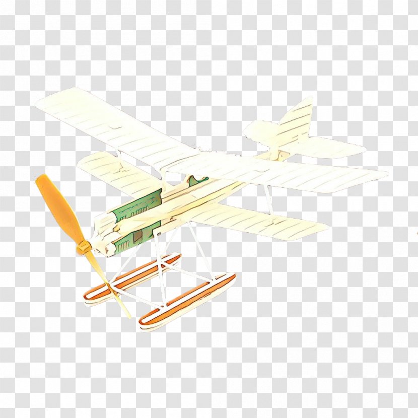 Airplane - Yellow Physical Model Transparent PNG