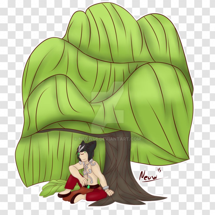 Leaf Cartoon Illustration Green Jaw - Animated - Willow Trees Transparent PNG