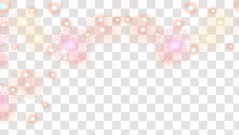 Petal Pattern - Pink - Fresh Fireworks Glow Effect Elements Transparent PNG
