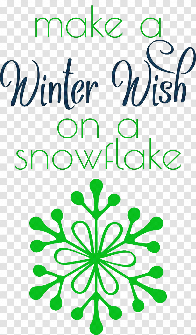 Winter Wish Snowflake Transparent PNG