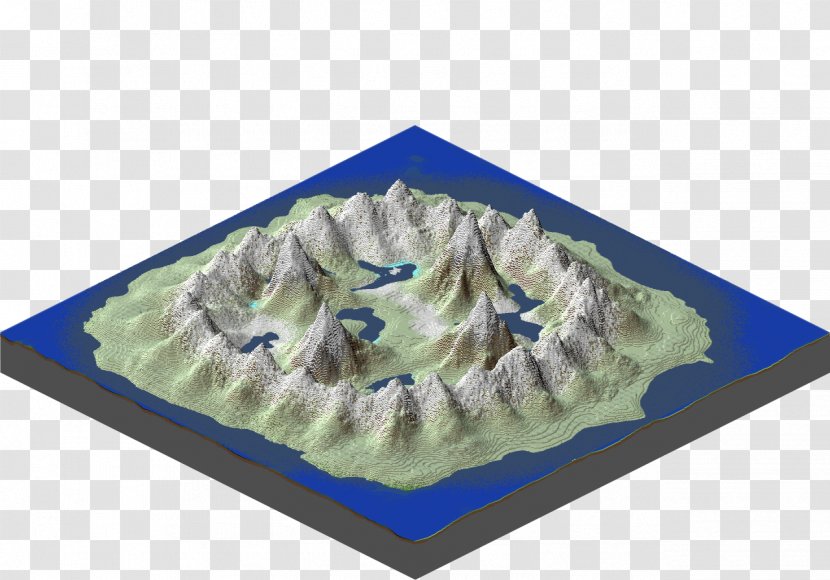 Minecraft Topographic Map Terrain Video Games - Kitchen - Small Post It Note Template Download Transparent PNG