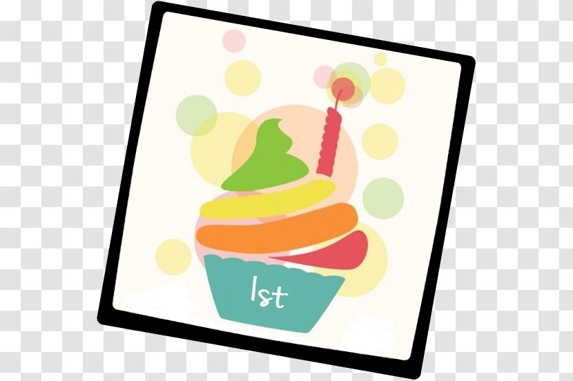 Ice Cream Cake Tart Baking Food Recipe - Happy 1st Birthday Transparent PNG