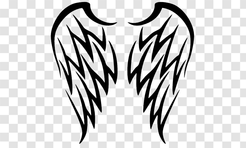 Sleeve Tattoo Wing Tribe Lower-back - Angel - Wings Tattoos Free Download Transparent PNG