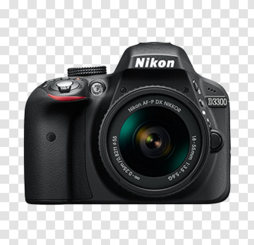 Nikon D3300 D3400 AF-S DX Zoom-Nikkor 18-55mm F/3.5-5.6G Digital SLR AF-P Nikkor Zoom VR - Single Lens Reflex Camera Transparent PNG