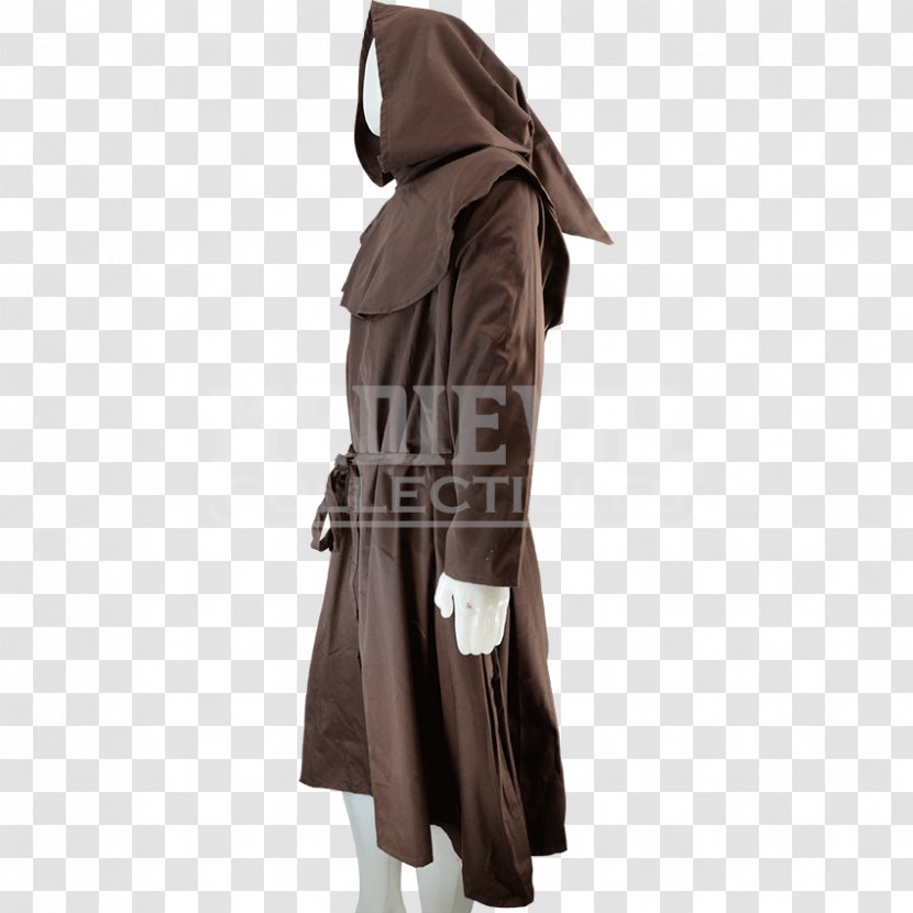 Robe Monk Sleeve Coat Middle Ages - Outerwear Transparent PNG