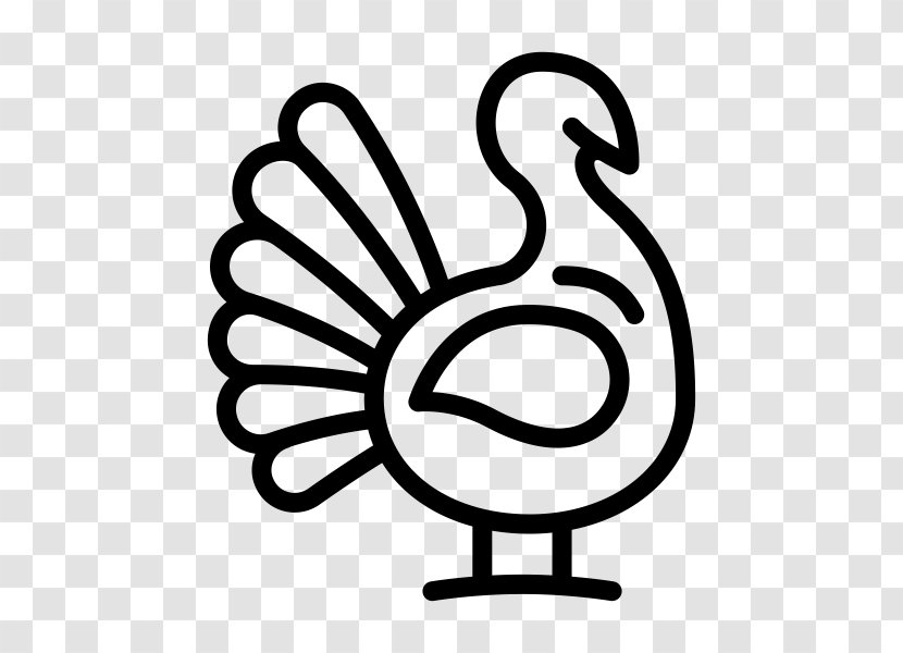 Thanksgiving Turkey Logo - Water Bird - Symbol Blackandwhite Transparent PNG