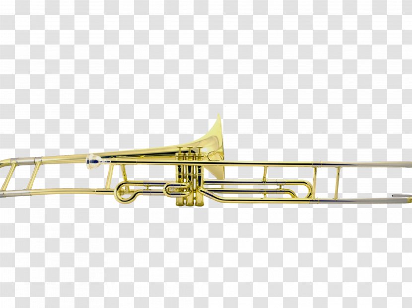 Trumpet Types Of Trombone Musical Instruments Mellophone - Brass Transparent PNG