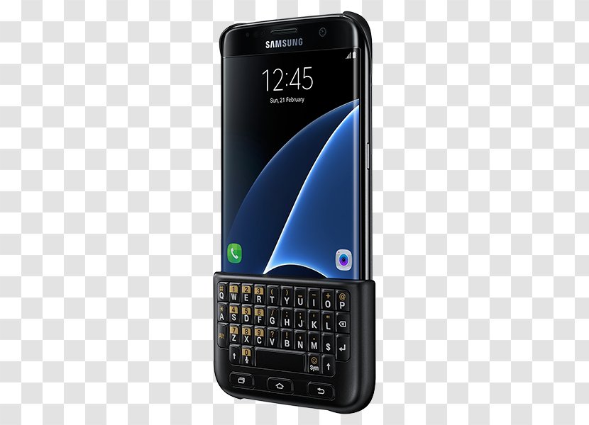 Official Samsung Galaxy S7 Edge Keyboard Cover Computer QWERTY Transparent PNG