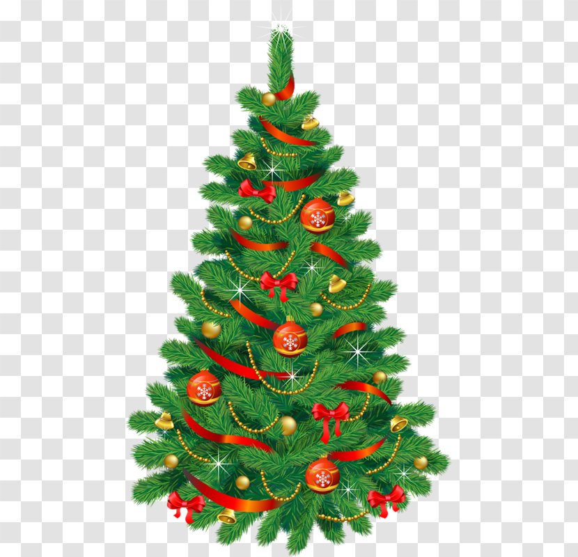 Christmas Tree Clip Art - Evergreen - Green Transparent PNG