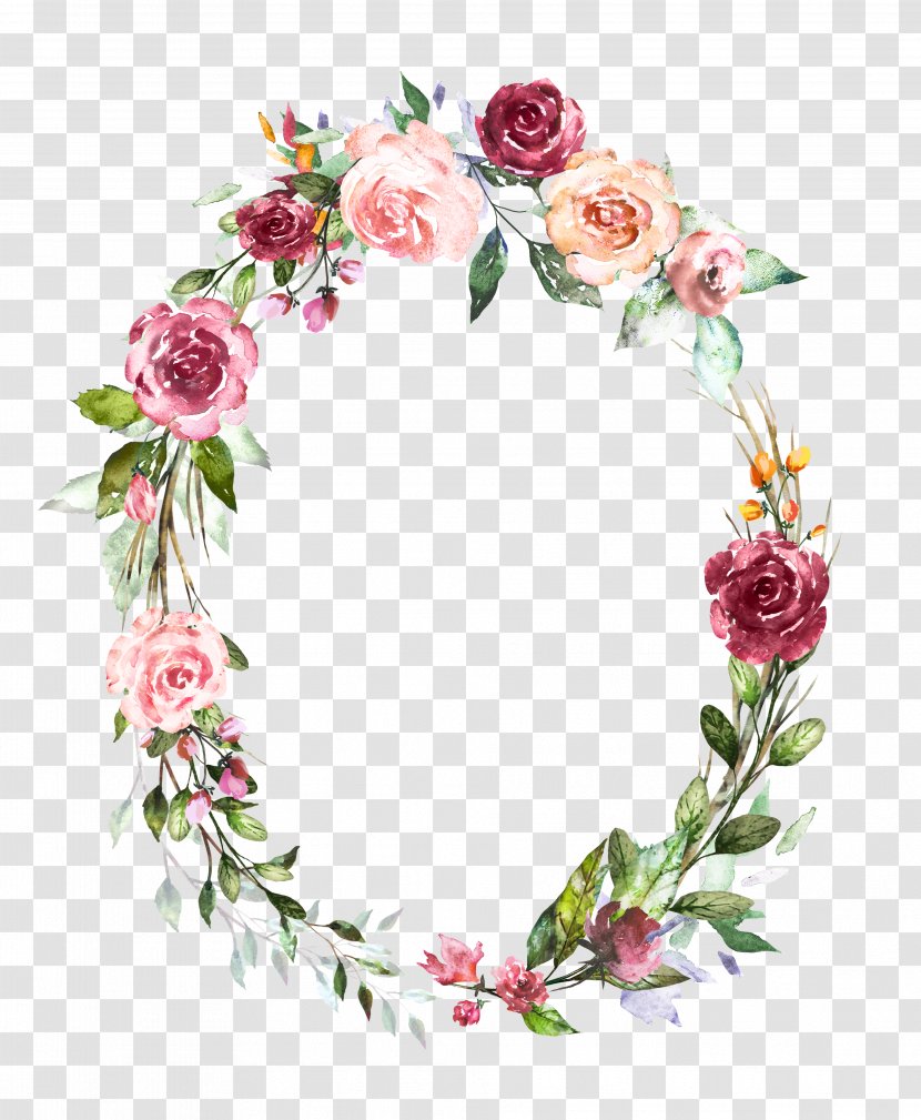 Floral Design - Pink - Rose Order Wreath Transparent PNG