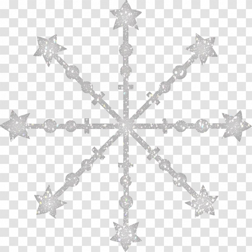 Nord Snow - White Stars Snowflakes Transparent PNG