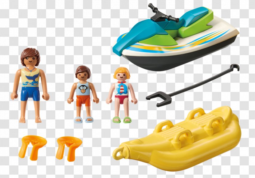 Playmobil Personal Watercraft With Banana Boat 6980 - Jet Moto 3 Box Art Transparent PNG