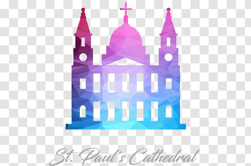 St Pauls Cathedral Euclidean Vector Icon - Landmark - St. Paul's Transparent PNG