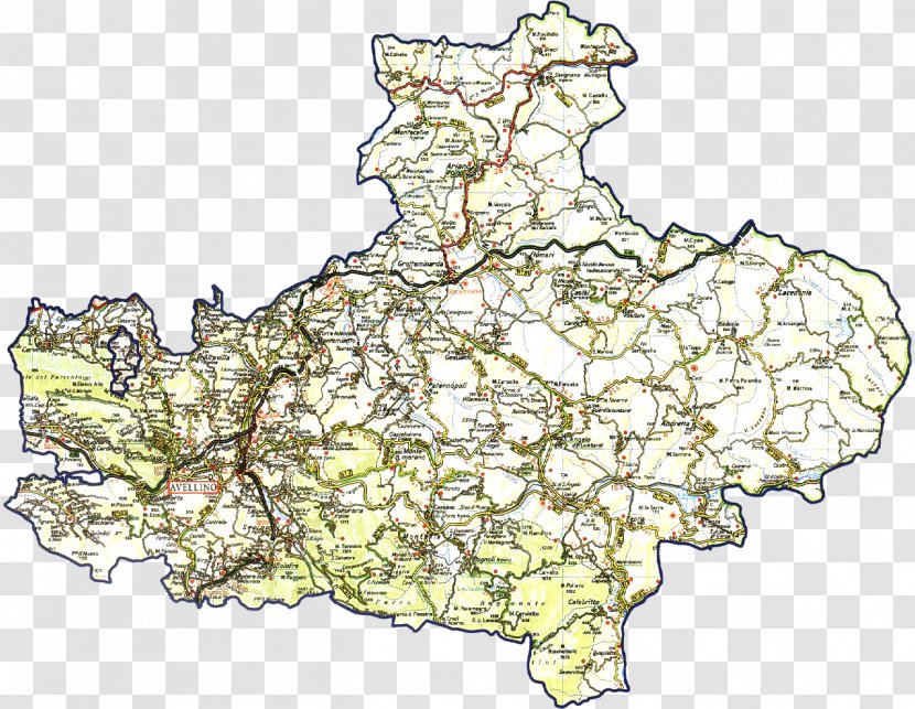 Ariano Irpino Savignano Monteforte Irpinia Pietradefusi - Province Of Avellino - Map Transparent PNG