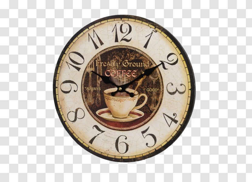 Coffee Cup Cafe Cappuccino Clock Transparent PNG