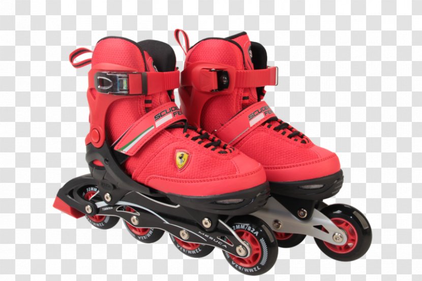 Ferrari In-Line Skates Roller Skateboarding Ice - Cross Training Shoe Transparent PNG