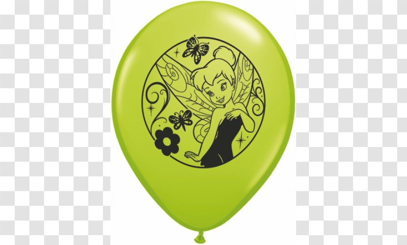 Balloon Birthday Party Favor Tinker Bell Children's - Green Transparent PNG