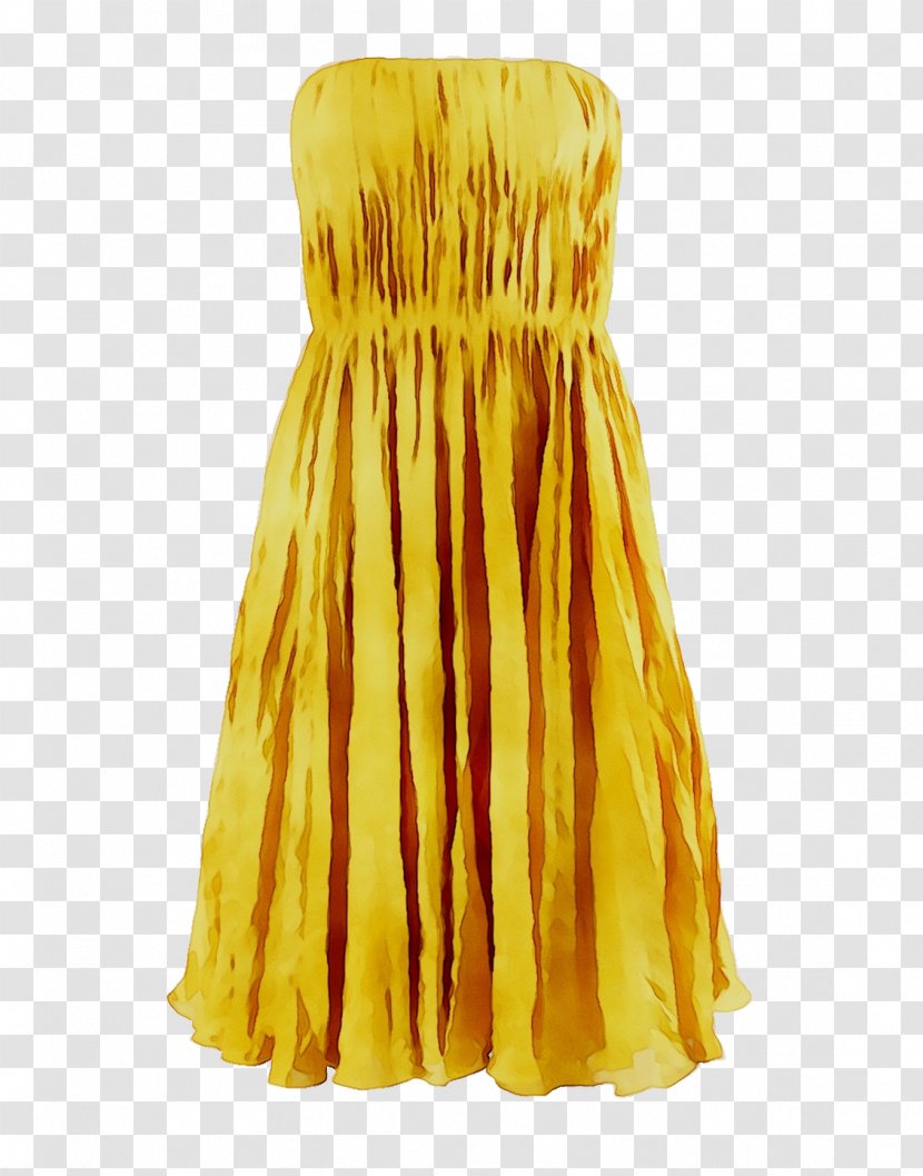 Cocktail Dress Silk Yellow - Coverup Transparent PNG