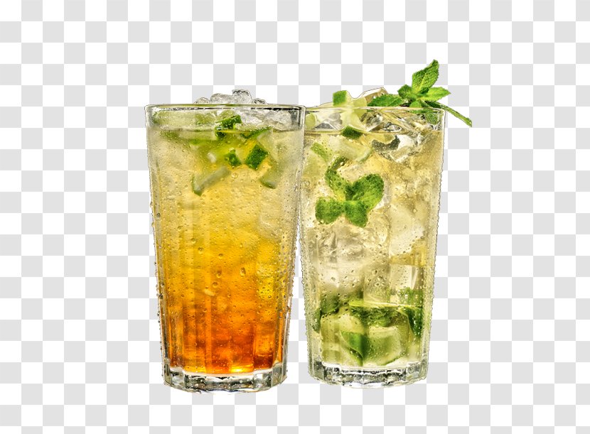 Mojito Highball Mint Julep Rum And Coke Rickey - Non Alcoholic Beverage Transparent PNG