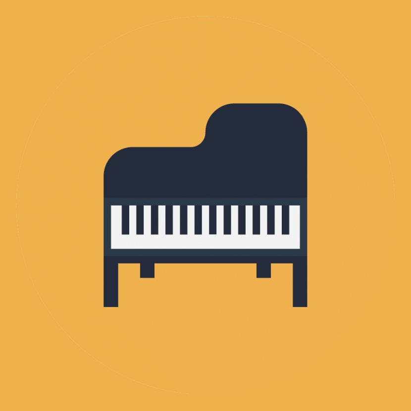 Piano Musical Keyboard Transcription - Watercolor Transparent PNG