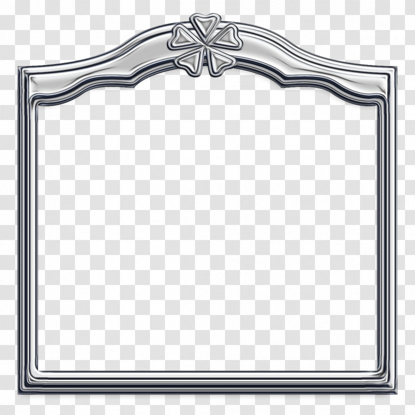 Picture Frame - Rectangle - Metal Mirror Transparent PNG