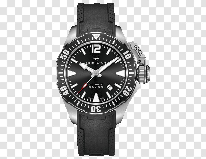 Hamilton Watch Company Frogman Khaki Aviation Pilot Auto Jewellery - Strap Transparent PNG