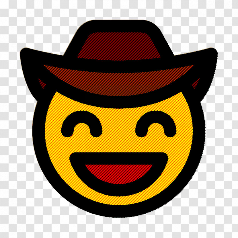 Smiley And People Icon Cowboy Icon Grinning Icon Transparent PNG